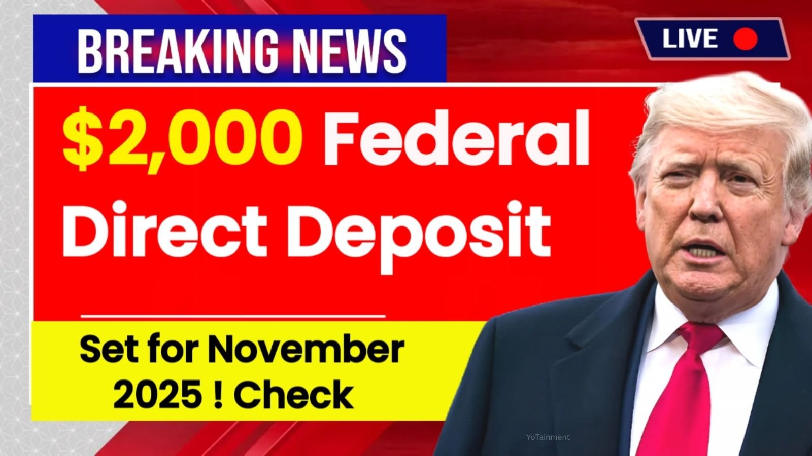$2,000 Federal Direct Deposit